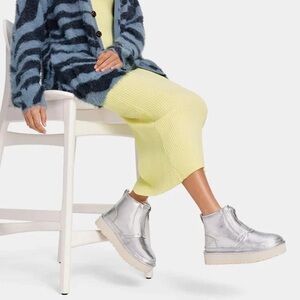 UGG Nuemel Metallic Sheepskin  Platform Boots
